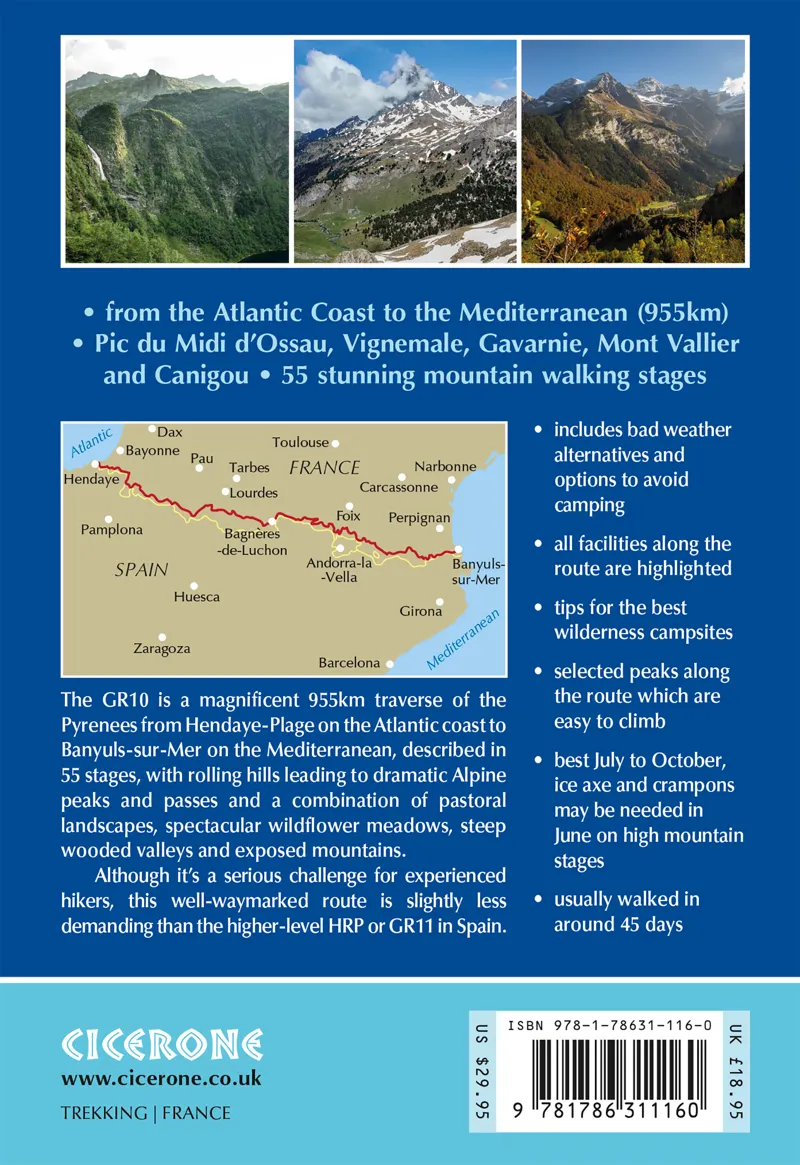 Cicerone - Trekking The GR10 Trail  - By Brian Johnson and Stuart Butler-1